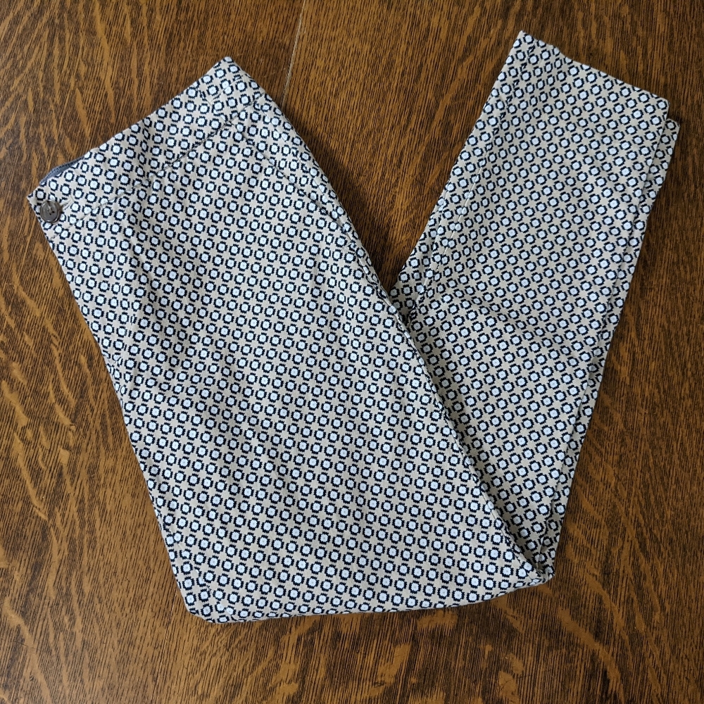 Banana Republic Hampton Fit Pattern Pants Sz 2